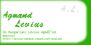 agmand levius business card